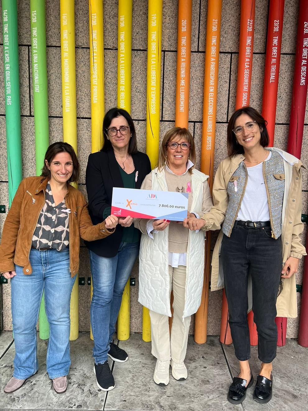 La Associació de Dones d’Andorra (ADA) dona 7.800 € para el desarrollo del asistente virtual Xemio en el Día Internacional del Cáncer de Mama